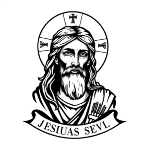 Orthodox tattoo with Jesus