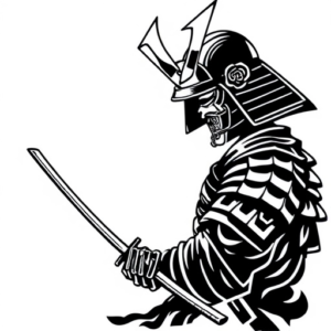 Samurai with katana