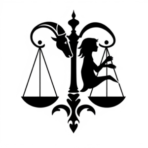 The zodiac signs of Taurus and gemini merge into the sign of Libra