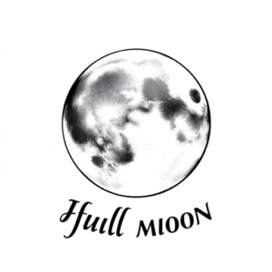 hyper realistic full moon