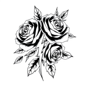 Lightning with roses