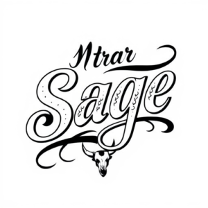 On the calf - just the name sage - be creative