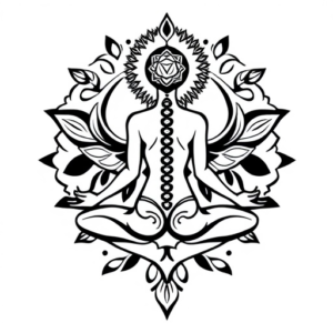 Spinal yoga tattoo