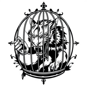 beast behind the cage