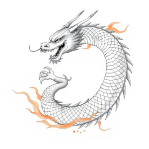 An Asian dragon wrapped around the entire arm